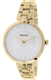 Bulova Biały/Pozlacana Ø38 mm 97L142