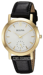 Bulova Dress Biały/Skóra Ø32 mm 97L159