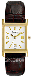 Bulova Dress Biały/Skóra 97M101
