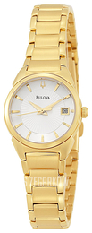 Bulova Dress Biały/Stal w odcieniu złota Ø25 mm 97M103