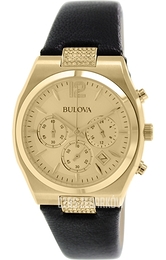 Bulova Crystal Szampański/Skóra Ø34 mm 97M107