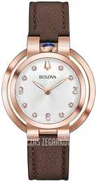 Bulova Diamond Srebrny/Skóra Ø35 mm 97P131