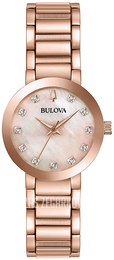 Bulova Diamond Różowe złoto/Stal w kolorze różowego złota Ø30 mm 97P132
