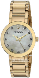 Bulova Biały/Stal w odcieniu złota Ø30 mm 97P133