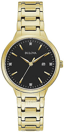 Bulova Diamond Czarny/Stal w odcieniu złota Ø32 mm 97P147