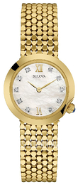 Bulova Diamond Srebrny/Stal w odcieniu złota Ø28 mm 97S114