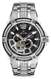 Bulova Mechanical Czarny/Stal Ø45 mm 98A128