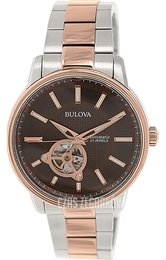 Bulova Brązowy/Stal w kolorze różowego złota Ø45 mm 98A140