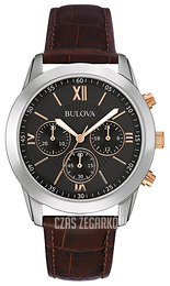 Bulova Czarny/Skóra Ø40 mm 98A142