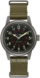 Bulova Zielony/Skóra Ø38 mm 98A255