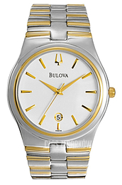 Bulova Bracelet Biały/Stal w odcieniu złota Ø38 mm 98B108