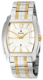 Bulova Bracelet Biały/Stal w odcieniu złota 98B109