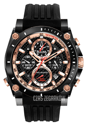 Bulova Champlain Czarny/Guma Ø50 mm 98B181