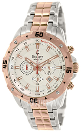 Bulova Marine Star Biały/Stal w kolorze różowego złota Ø44 mm 98B198