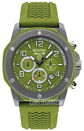 Bulova Marine Star Zielony/Guma Ø44 mm 98B202