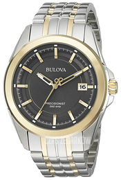 Bulova Dress Szary/Stal w odcieniu złota Ø42 mm 98B273