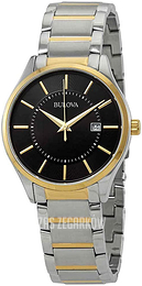 Bulova Czarny/Stal w odcieniu złota Ø40 mm 98B290