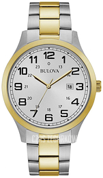 Bulova Dress Srebrny/Stal w odcieniu złota Ø42 mm 98B304