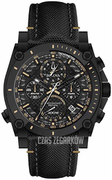 Bulova Precisionist Czarny/Skóra Ø46.5 mm 98B318