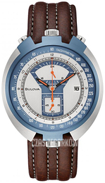 Bulova Parking Meter Biały/Skóra Ø43 mm 98B390