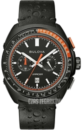 Bulova Racer Czarny/Skóra Ø42 mm 98B428