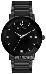 Bulova Czarny/Stal Ø42 mm 98D144