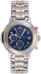 Bulova Niebieski/Stal w odcieniu złota Ø40 mm 98G41