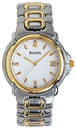 Bulova Biały/Stal w odcieniu złota Ø34 mm 98G42