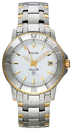 Bulova Marine Star Biały/Stal w odcieniu złota Ø39 mm 98H21