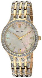 Bulova Biały/Stal w odcieniu złota Ø32 mm 98L234
