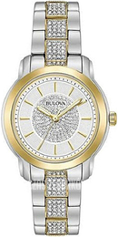 Bulova Biały/Stal w odcieniu złota Ø34 mm 98L236