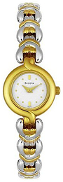 Bulova Dress Biały/Stal Ø20 mm 98L73