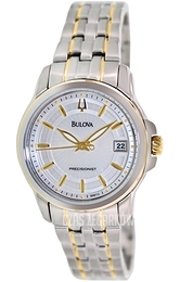 Bulova Precisionist Srebrny/Stal w odcieniu złota Ø36 mm 98M112