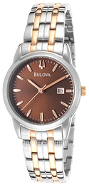 Bulova Brązowy/Stal w kolorze różowego złota Ø30 mm 98M115