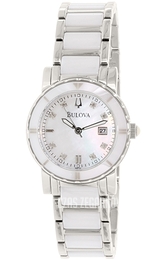 Bulova Diamond Biały/Czeramiczna Ø30 mm 98P121
