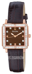 Bulova Diamond Brązowy/Skóra 98R134