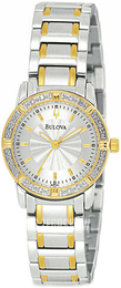 Bulova Diamond Srebrny/Stal w odcieniu złota Ø26 mm 98R143