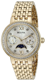 Bulova Diamond Srebrny/Stal w odcieniu złota Ø31 mm 98R224