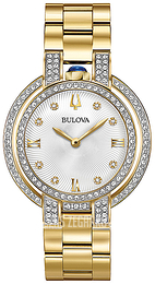 Bulova Diamond Srebrny/Stal w odcieniu złota Ø35 mm 98R249