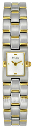 Bulova Bracelet Biały/Stal w odcieniu złota 98T16