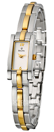 Bulova Bracelet Biały/Stal w odcieniu złota 98T60