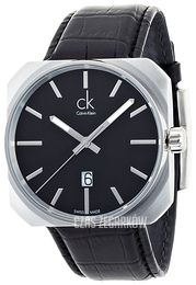 Calvin Klein Dress Czarny/Skóra 42x42 mm K1R21130
