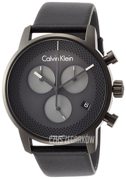 Calvin Klein City Szary/Skóra Ø43 mm K2G177C3