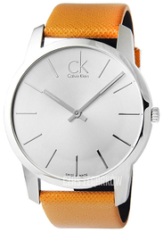 Calvin Klein City Srebrny/Skóra Ø44 mm K2G21138