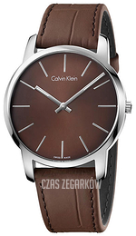 Calvin Klein City Brązowy/Skóra Ø43 mm K2G211GK