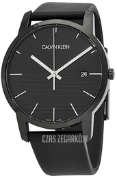 Calvin Klein City Czarny/Skóra Ø43 mm K2G2G4C1