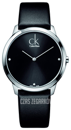 Calvin Klein Minimal Czarny/Skóra Ø40 mm K3M211CS