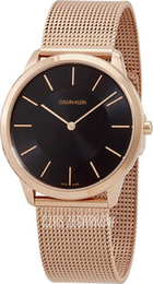 Calvin Klein Czarny/Stal w kolorze różowego złota Ø43 mm K3M2T621