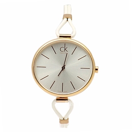 Calvin Klein Selection Srebrny/Skóra Ø38 mm K3V236L6