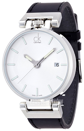Calvin Klein Wordly Srebrny/Skóra Ø42 mm K4A211C6